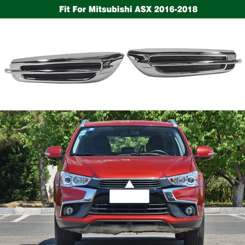Pair Front Fender Side Marker Trims Molding Chrome For Mitsubishi ASX 2016-2018 - Picture 2 of 10
