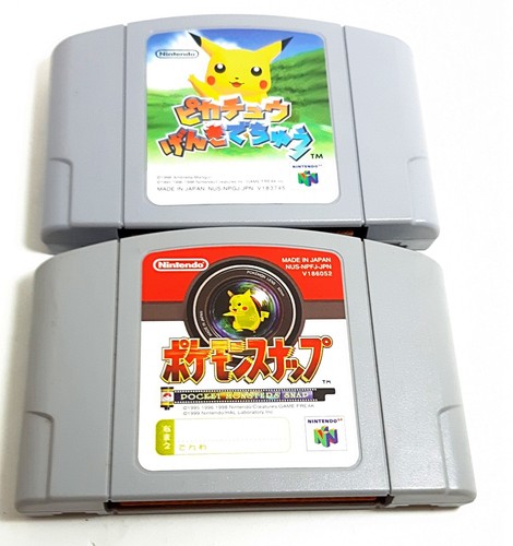 2 Stück Hey You, Pikachu Pokemon und Pokemon Snap Nintendo 64 Spiel Soft NTSC-J - Bild 1 von 9