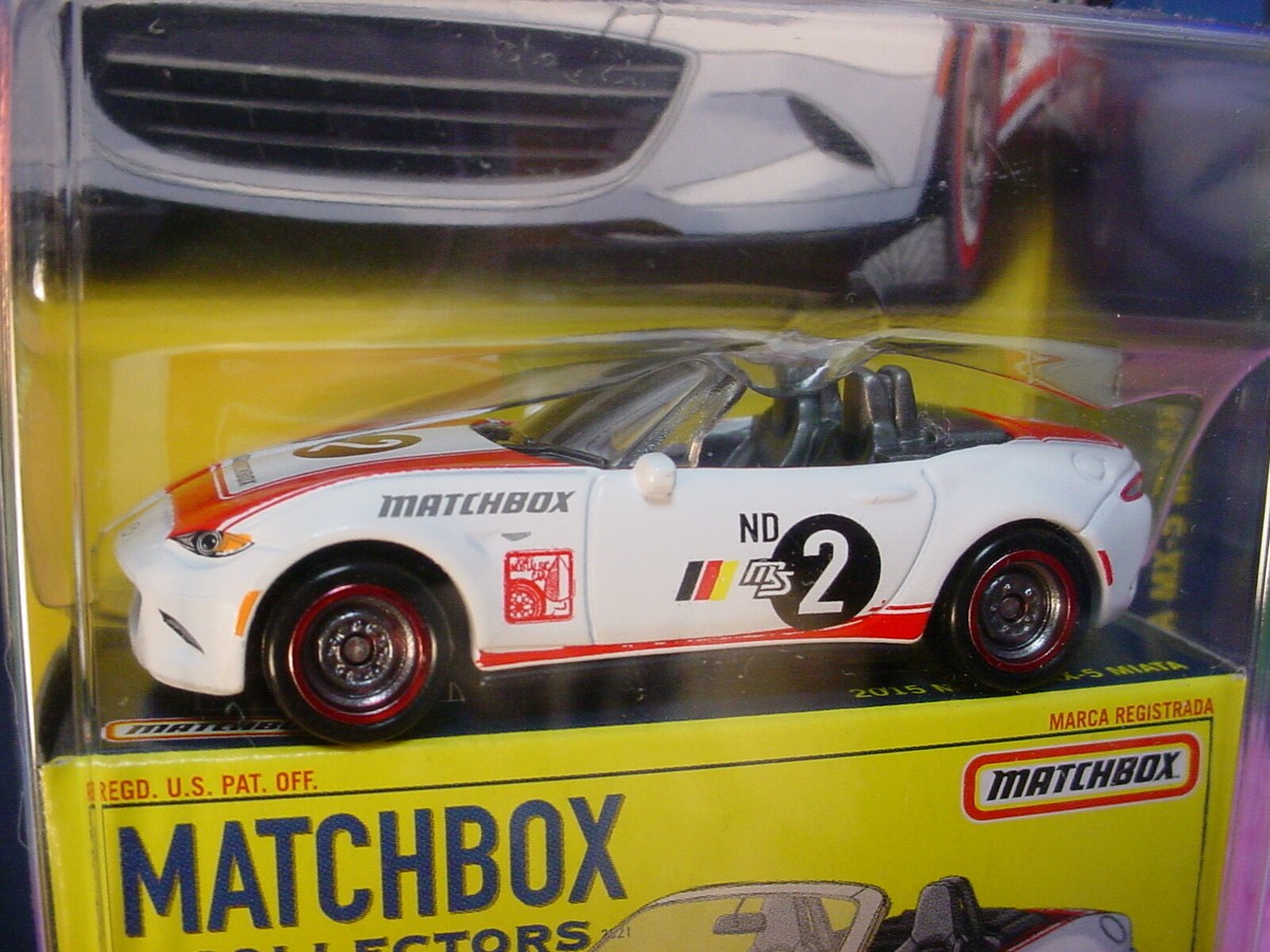 2022 Matchbox Collectors 2015 MAZDA MX-5 MIATA #18 white ☆ true