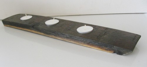 Hand crafted Kentucky Bourbon Barrel Candle Holder - Picture 5 of 5