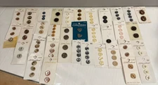 117 Vintage Buttons Streamline Lansing Made in Italy