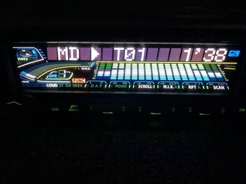 ALPINE MDA-7755JS MD Car Audio Confirmed Operation Good w/ Harness Rare - Picture 4 of 5