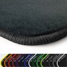 Velours Fußmatten anthrazit Randfarbe wählbar  für Fiat Punto 2 Typ 188 S SX ELX