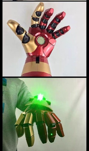 Iron Man MK42 1:1 Wearable Armor Gauntlet Arm Gloves LED Blaster Cosplay Props - Picture 11 of 13