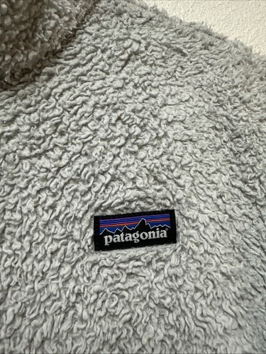 Patagonia Los Gatos Fleece Girls Gray 1/4 Zip Teddy Bear 65495 Sz XXL 16-18 - Picture 4 of 8