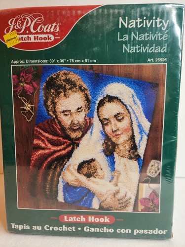 Abrigos de colección J&P gancho con pestillo de natividad 30""x 36"" Mary Joseph bebé Jesús nuevo sellado - Imagen 13 de 14