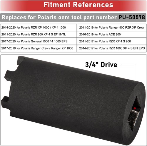 PU-50578 Strumento presa dado ragno frizione per Polaris 900 1000 RZR Ranger ACE ecc. - Foto 2 di 10
