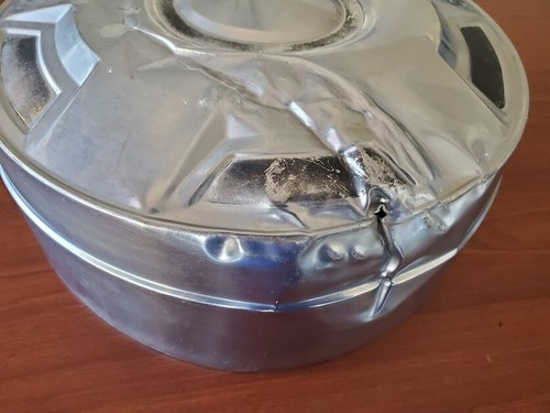 1985-1995 Ford Van/Truck E250 E350 Dog Dish Wheel Center Cap Chrome 12" REAR - Picture 4 of 7