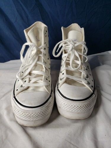 Top alto para mujer Converse Chuck Taylor AllStar Lift cristal energía garza talla 9 - Imagen 4 de 9