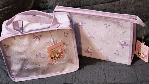 Sanrio Hello Kitty KUROMI Overnight Travel Bag Set New With Tags