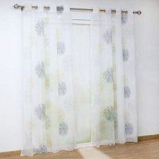 Gardinen Store Vorhänge mit Kräuselband Ösen Vorhang Transparent Dekoschal Voile