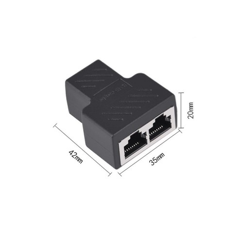 Adaptateur répartiteur RJ45 2 ports câble réseau LAN Ethernet VENTE↑ Conn AA 1X G5K6 - Photo 8/8