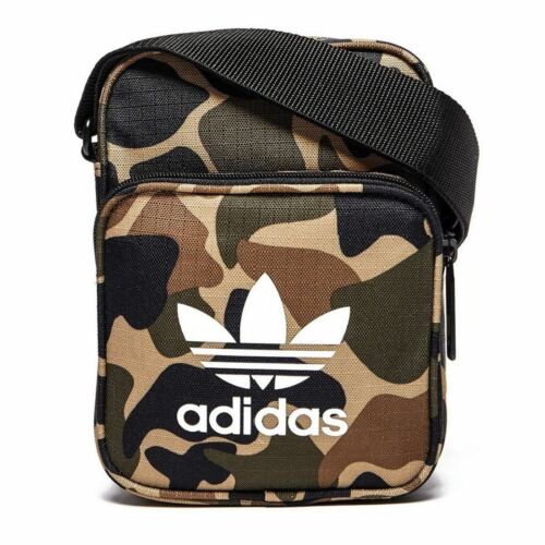 adidas ORIGINALS MINI FESTIVAL PARA HOMBRE BOLSO CAMO TREFOIL CROSSBODY NUEVO - Imagen 1 de 5