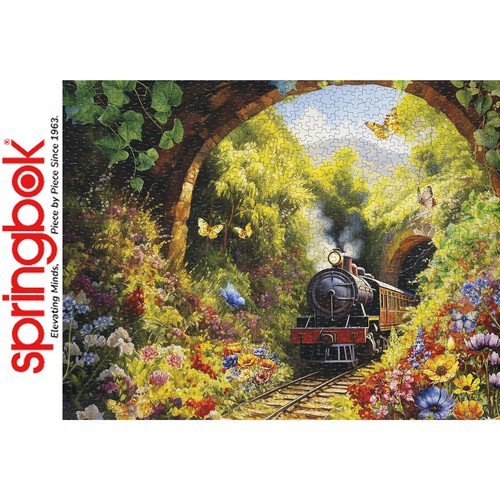 TUNNEL PASS 1000pc SPRINGBOK Jigsaw Puzzle Random Cut Super Deluxe 11205 - Picture 6 of 12