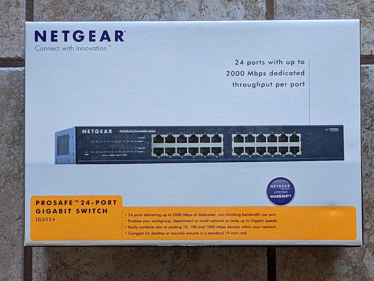 Netgear 24-Port Gigabit Ethernet Unmanaged Switch (JGS524)
