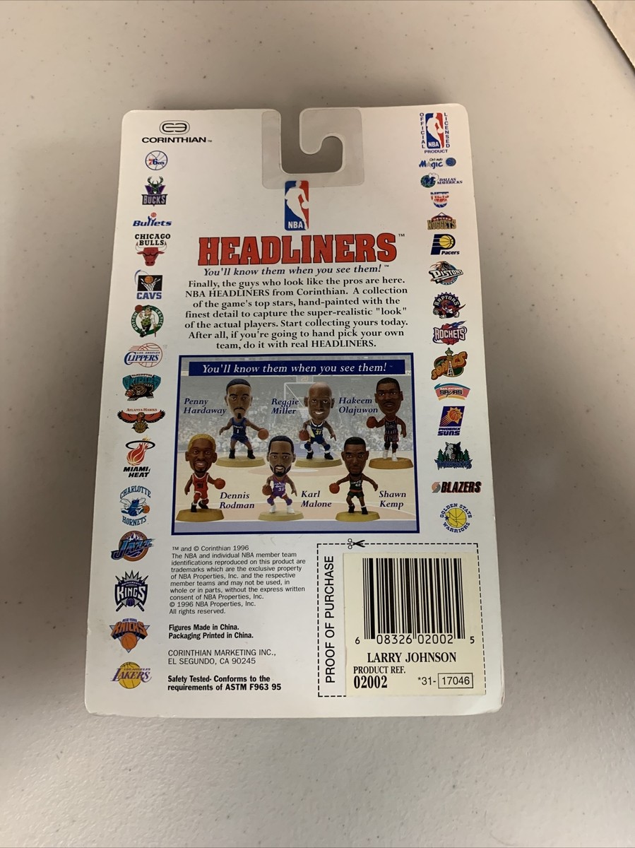 NBA Basketball Headliners Corinthian Larry Johnson Mini