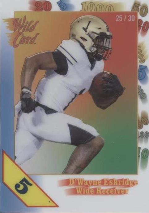 2021 Wild Card Nationals D'Wayne Eskridge #30TH-20 - 1 of 2