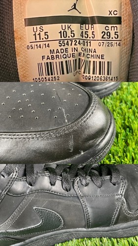 🔥Nike Air Jordan 1 Mid Triple Black Sneakers || 554724-011 | Sz 11.5 - Bild 11 von 12