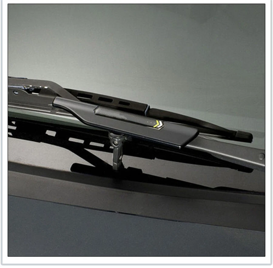 Accesorios Coche Soporte Limpiaparabrisas Protector Alerón Negro Par Foto 3 de 4