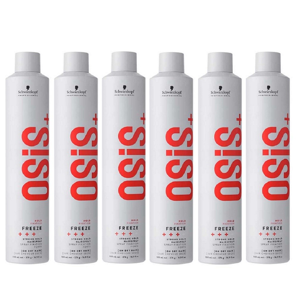 Spray para el cabello Schwarzkopf Osis Freeze Strong Hold 6x500 ml (25,80 €/1 l)
