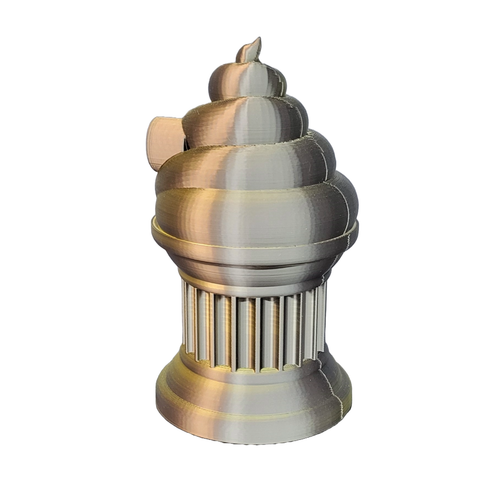 Poop Emoji Trophy - Great Award/Gift - 6" Black/Gold Poop Emoji Trophy - Znet3D - Picture 3 of 6