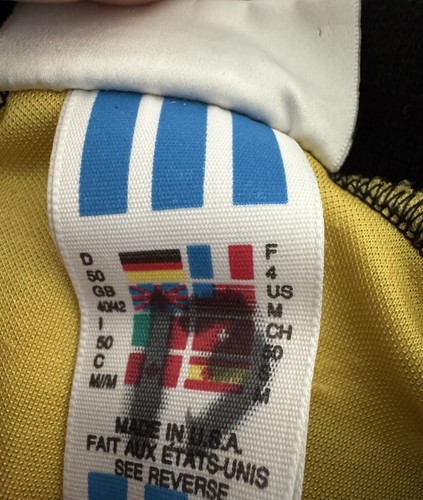 Vintage Adidas Fußball Goalie Trikot Medium gelb gepolstert USA Futbol Blokecore - Bild 4 von 20