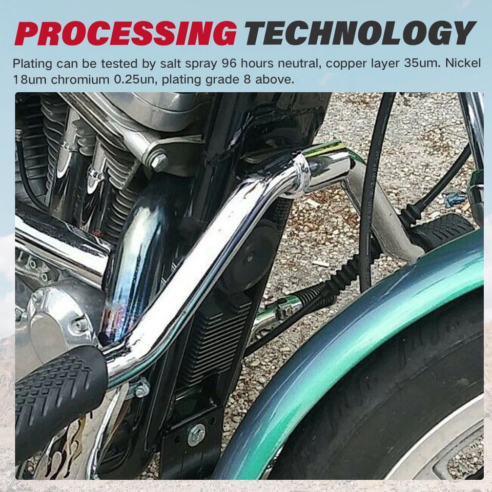 Engine Guard Highway Crash Bar Fit for Harley Sportster Iron XL 1200 883 04-22 — 第 4/4 张图片