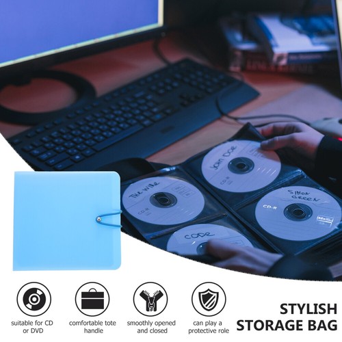 10 Pcs CD Case 12-Capacity CD Holder Protective DVD Storage Case Holder Binders - Afbeelding 8 van 12