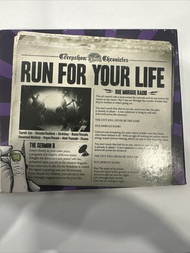 The Creepshow - Run For Your Life CD Digi Paychobilly - Picture 6 of 6