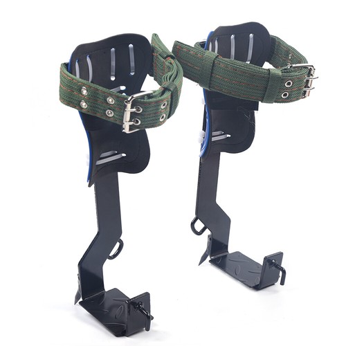 Tree/Pole Climbing Spike Set Climbing Spurs Adjustable Lanyard w/Belt &Carabiner - Picture 8 of 18