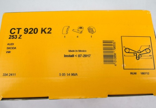 Zahnriemen Satz Kit Audi A4 Avant B5 B6 8E S4 RS4 2.7T 2,4 2,8 Conti CT920K2 - Bild 7 von 7