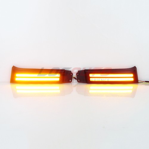 For Toyota Sequoia 08-17 Side Marker Light Headlight Trim LED DRL w/ Turn Signal - Picture 6 of 10