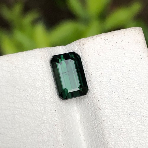2 quilates piedra preciosa suelta turmalina natural verde en forma de esmeralda de Afganistán - Imagen 10 de 12