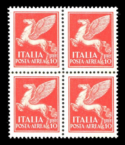 ITALIA REGNO 1930 1932 Posta Aerea Imperiale Singoli e quartine MNH** Annullati - Picture 28 of 28
