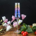 Personalised 50th Birthday Iridescent Champagne Prosecco Glass Gift IND-6