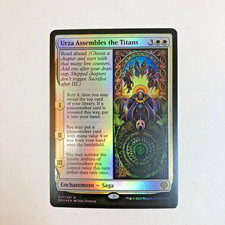 Magic the Gathering MTG Dominaria United Promos: URZA ASSEMBLES THE TITANS Card
