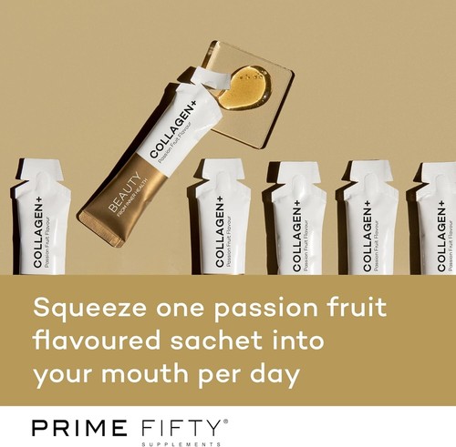 Prime Fifty Collagen Liquid 5000mg β 28 Sachets β Biotin Retinol Vitamins A-D-C - Picture 3 of 10
