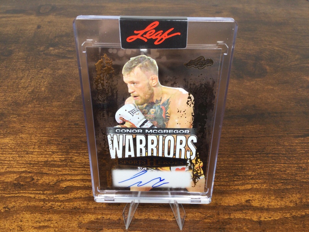 2025 Leaf Sports Heroes Conor McGregor Auto Warriors Gold 1