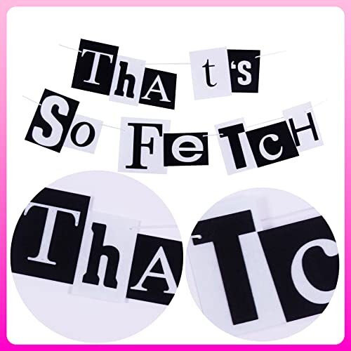 Mean Girls Party Decorations That's So Fetch Felt Banner Hot Pink ...