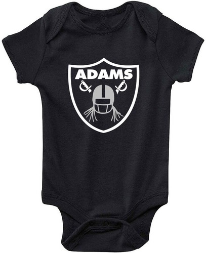 Baby Davante Adams Las Vegas Raiders Logo Creeper Romper - Picture 1 of 2