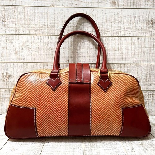 Bolso Vivienne Westwood Boston vinilo naranja vintage para mujer de Japón - Imagen 3 de 7