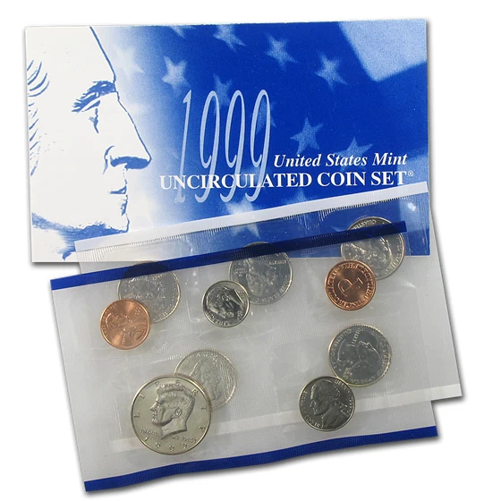 1999 United States US Mint 20 Coin P & D Uncirculated Coin Set State Quarters - Image 3 of 3