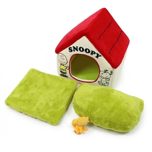 Snoopy Dog House Red Roof House with Garden Small Dog Cat Pet Paradise Woodstock - Picture 6 of 6