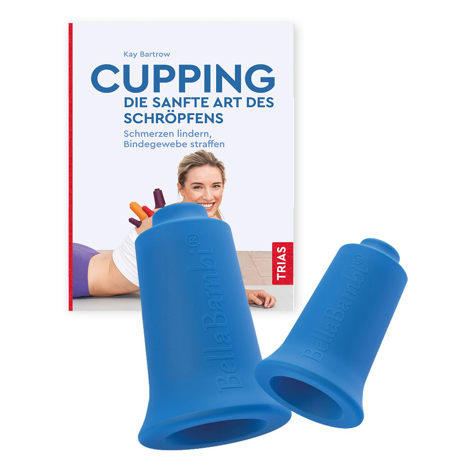 BellaBambi FASZIO® Cupping Set BLAU mit Buch Kombi Angebot Faszien