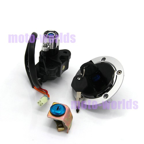 Ignition Switch Keys Fuel Gas Cap Seat Lock Set for Suzuki GSXR1000 2003-2004 - Picture 4 of 7