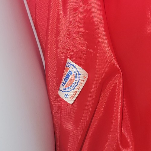 The Villager Union Made Vintage Blazer Red Pure Wool Vintage Jacket Size 12 - Picture 4 of 7