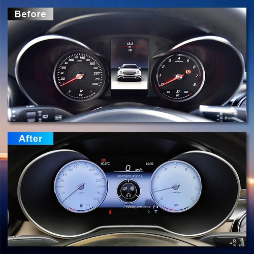 For Benz C W205 GLC X253 2015-2019 Digital 10.25 Inch Instrument LCD Speedometer - Picture 2 of 11