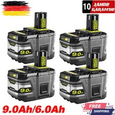 4X P108 Akku /Ladegerät Für Ryobi 18V 9,0Ah HP Lithium ONE+ Plus RB18L50