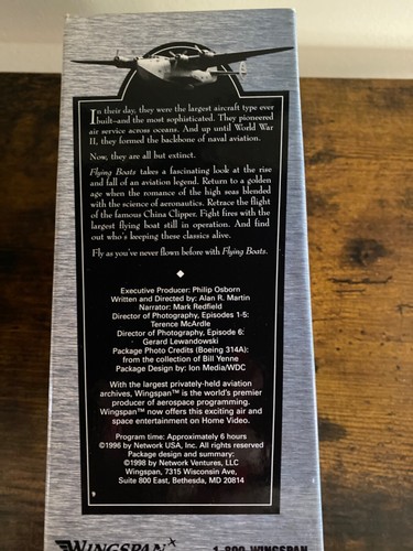 Flugboote VHS Box Set / Flugzeug / Wasserflugzeug / Zweiter Weltkrieg / Flügelspannweite Heimvideo - Bild 2 von 9