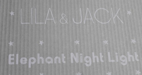 Neu Lila & Jack weiß kabellos Keramik Elefant Nachtlicht - Bild 3 von 3